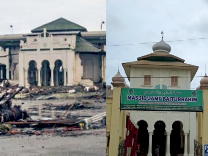 Masya Allah! Masjid Baiturrahim Kokoh Berdiri Meski Diguncang Tsunami Aceh 18 Tahun Lalu
