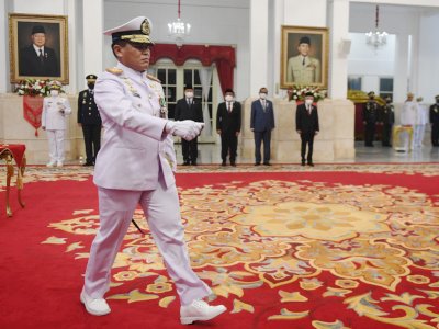 Respon Pesan Presiden Jokowi, KSAL Janji Bakal Tegakan Kedaulatan dan Hukum Laut Indonesia