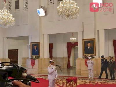 Presiden Jokowi Resmi Lantik Laksamana Madya Muhammad Ali sebagai KSAL