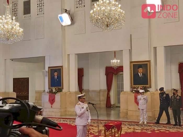 Presiden Jokowi Resmi Lantik Laksamana Madya Muhammad Ali sebagai KSAL