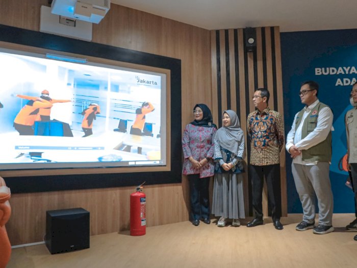 Heru Budi Resmikan Ruang Edukasi Kebencanaan Jakarta Berteknologi Virtual Reality