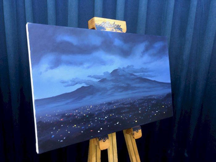 Kisah Romantis Lukisan Gunung Ciremai Buatan SBY, Dilukis Sejam Setelah Salat Subuh