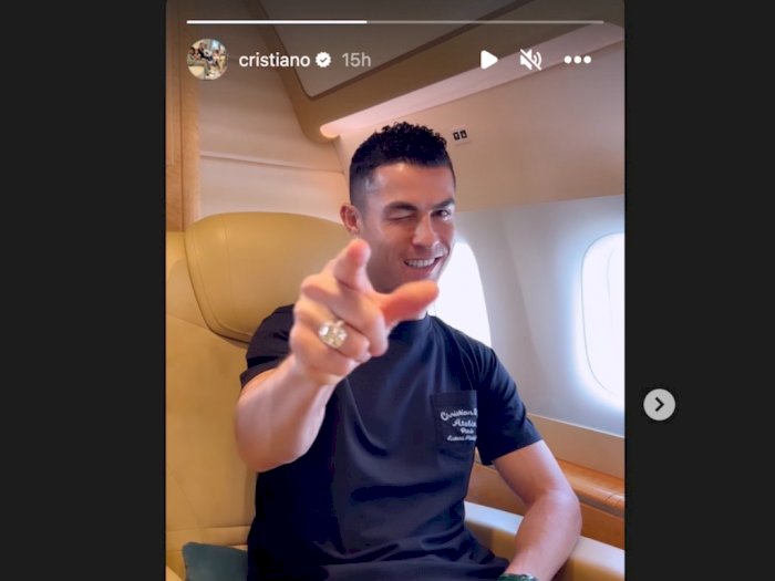 Cristiano Ronaldo Punya Pesan Khusus saat Terbang Menuju Arab Saudi