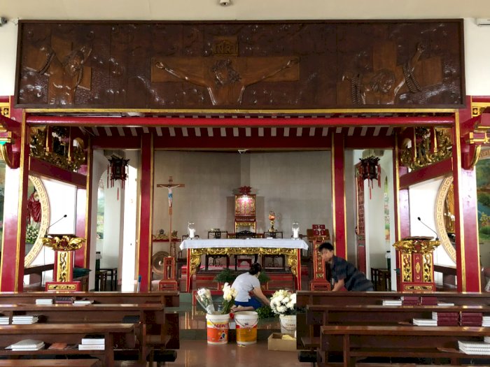Gereja Santa Maria de Fatima: Gereja Katolik Desainnya Khas Tionghoa Mirip Kelenteng