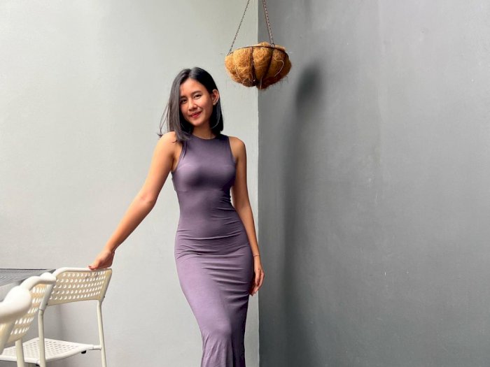Shenina Cinnamon Kenakan Dress Ungu Tunjukan Body Goals, Netizen: Kayak Ga Pakai Baju