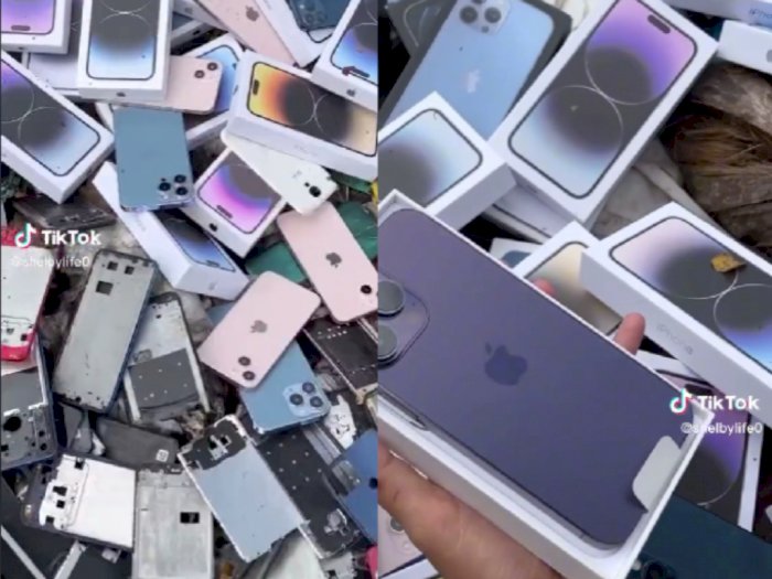 Lagi Dumpster Diving di Dubai, Eh Dapat iPhone 14 Pro Max: Hoki 1 Tahun Kepake!