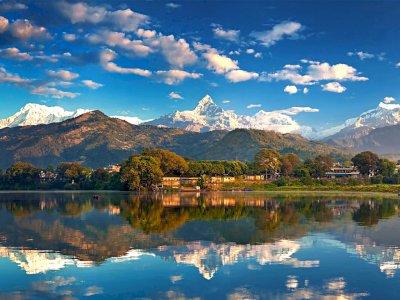 Keindahan  Alam Pokhara Nepal, Tempat Pesawat Yeti Airlines Terjatuh