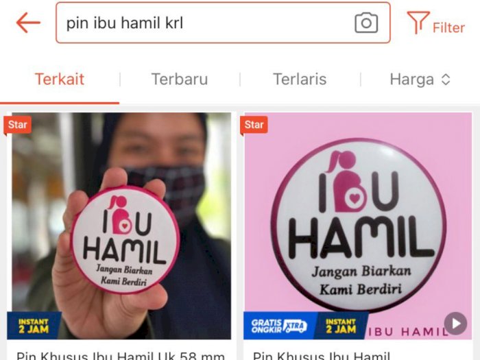 Heboh Pin Khusus Ibu Hamil di KRL Dijual Online, Netizen: Pantesan Sekarang Dicuekin