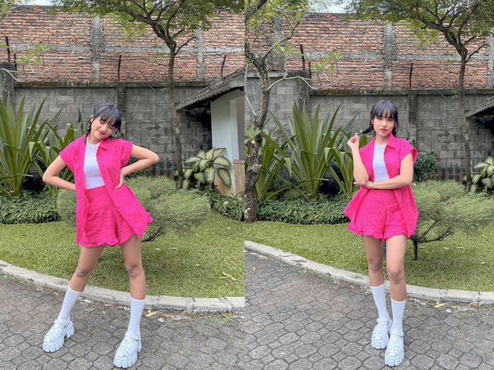 Fuji Foto OOTD Pakai One Set Pink, Netizen Malah Ributin soal Lutut Gelap