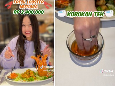 Sisca Kohl Makan Lobster Seharga Rp2,4 Juta, Cuci Tangannya Pakai Air Kobokan Teh