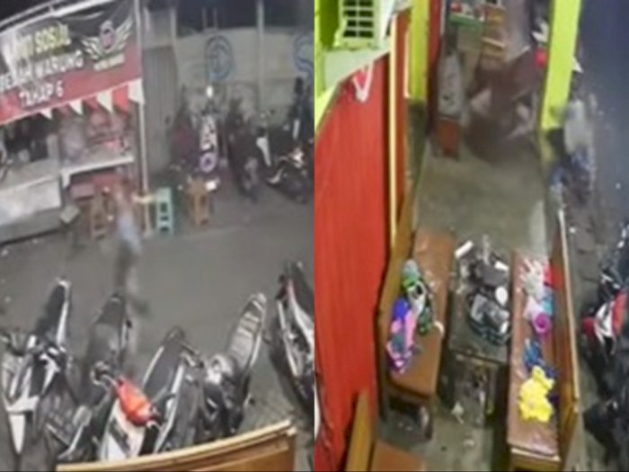 Viral Rekaman CCTV Kawanan Bersajam di Semarang, Ada Warga yang Kena Bacok