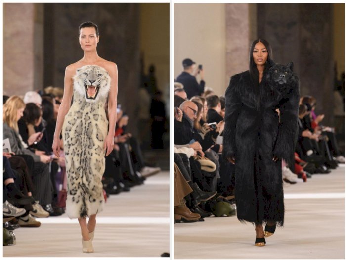 Model Schiaparelli Paris Fashion Week Pakai Busana Motif Kepala Hewan, Ramai Dikecam!
