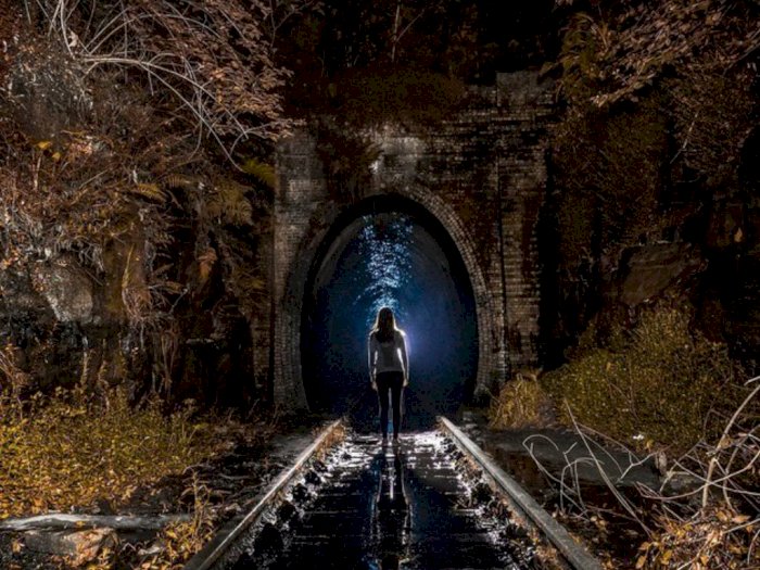 Menyusuri Helensburgh Glow Worm Tunnel, Terowongan yang Memancarkan Cahaya Biru