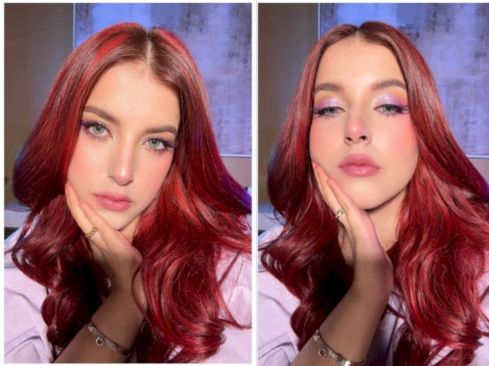 Tasya Farasya Pamer Rambut Merah Riasan Flawless Cantik, Netizen: Ini Barbie Kan?
