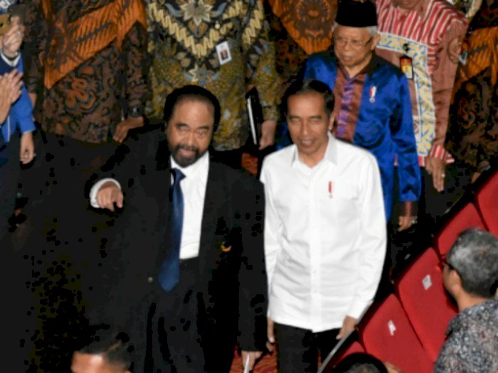 Presiden Jokowi Rahasiakan Isi Pertemuan dengan Surya Paloh di Istana Negara: Mau Tahu Aja