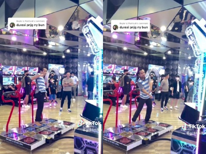 Keren! Bapak Ini Jago Banget Dance Sambil Main Pad Pump It Up, Netizen: Anak Bunda Corla 