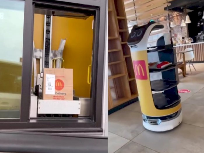 Momen Ketika Pesan Makan di Restoran yang Pelayannya Robot, Gak Ada Manusia Sama Sekali!