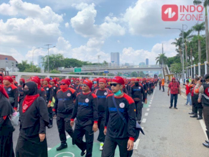 1.623 Personel Gabungan Dikerahkan Kawal Demo Buruh di Gedung DPR Hari Ini