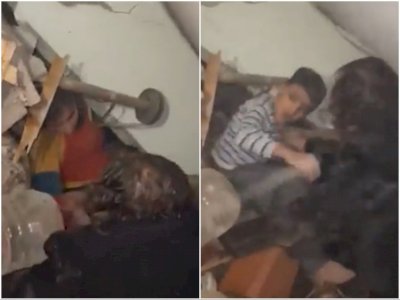 Dramatis Penyelamatan Satu Keluarga Terhimpit dari Bangunan Roboh Usai Gempa Guncang Turki