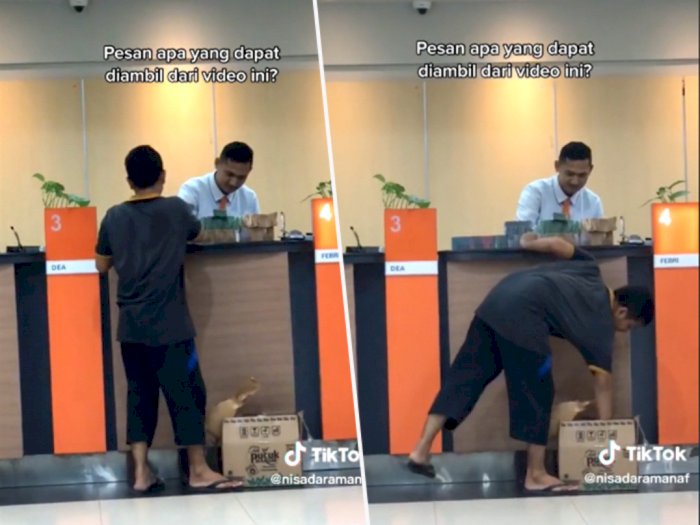 Viral Pria Bawa Gepokan Uang Pakai Kardus ke Bank, Netizen: Sukses Tak Perlu Berdasi