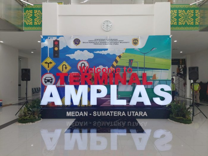 Besok Diresmikan Presiden Jokowi, Ini Foto-foto Wajah Baru Terminal Amplas Lebih Modern
