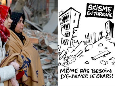 Keterlaluan! Majalah Charlie Hebdo Bikin Karikatur Ejek Korban Gempa Turki, Banjir Kecaman
