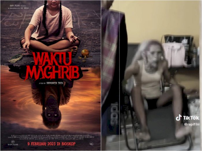 Momen Pemeran Hantu di Film 'Waktu Maghrib' Kesurupan Hantu, Meraung Kayak Zombie