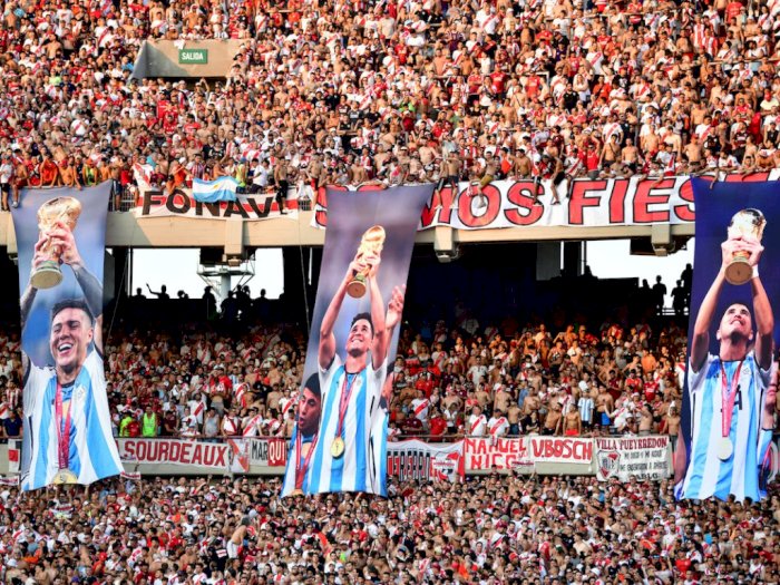 Keren! River Plate Beri Tribute untuk Pemain Timnas Argentina yang Juarai Piala Dunia 2022