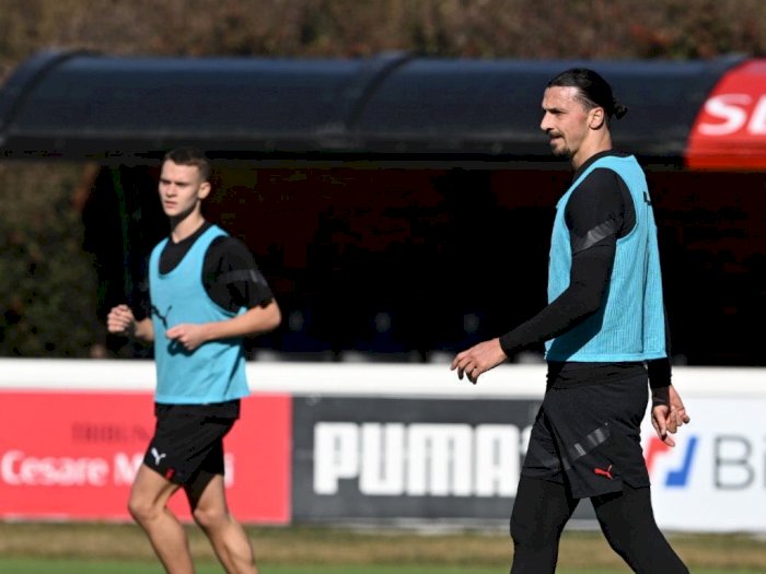 Langka! Zlatan Ibrahimovic Latihan Bareng Anaknya di AC Milan, Beda Usia 25 Tahun