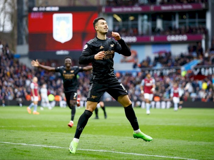 Hasil Liga Inggris: Sempat Tertinggal, Arsenal Menang Dramatis 4-2 atas Aston Villa