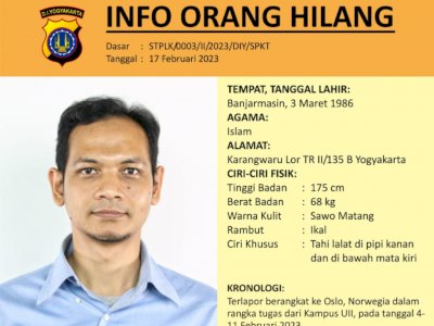 Sosok Dosen UII Ahmad Munasir Rafie Dilaporkan Hilang, Pesan Terakhir: Menunggu Boarding