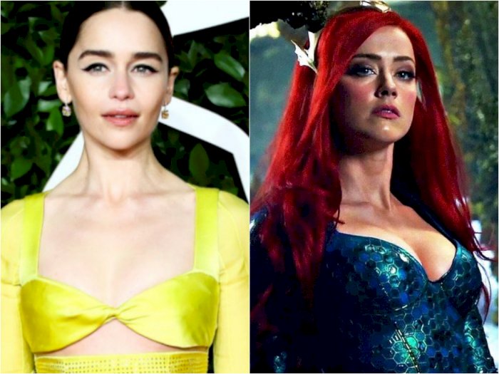 Rumor: Emilia Clarke Gantikan Amber Heard Sebagai Mera di Aquaman, Setuju?
