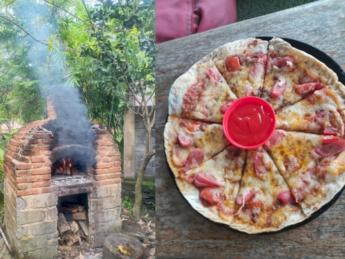 Rasanya Otentik Legendaris, Pizza di Lombok Dipanggang Secara Tradisional Pakai Kayu Bakar