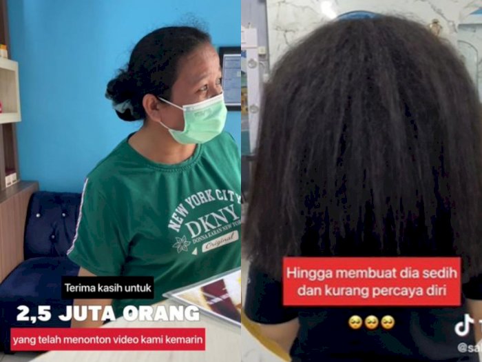 Viral Ibu Banting Tulang Demi Perbaiki Rambut Kembang Putrinya, Gak Tahan Sering Diejek