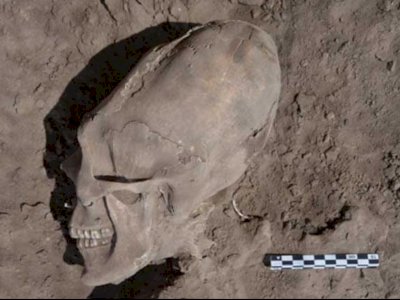 Penemuan 13 Tengkorak Mirip Alien di Makam Kuno Meksiko, Konon Jasad Anak Korban Ritual