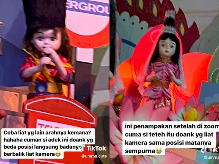 Seram! Main ke Istana Boneka di Dufan, Pengunjung Ini Kaget Boneka Melihat ke Kamera