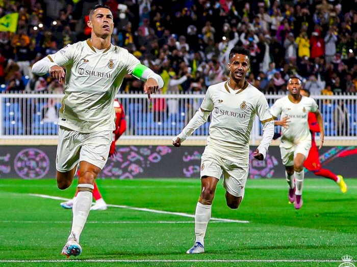 Cetak Hattrick Bagi Al Nassr, Cristiano Ronaldo Torehkan Rekor Baru di Liga Arab