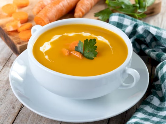 Resep Sup Wortel-Labu Kuning, Makanan Sehat Buat Kulit dan Daya Tahan Tubuh