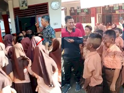 Viral Murid SD Nangis Berjamaah Lepas Kepala Sekolah yang Pindah Tugas, Banjir Air Mata