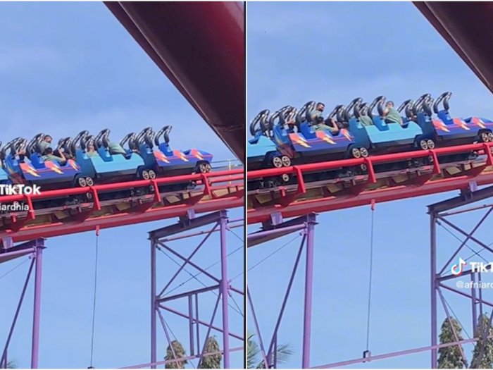 Viral Roller Coaster Dufan Macet, Bikin Pengunjung Deg-degan Terjebak di Atas