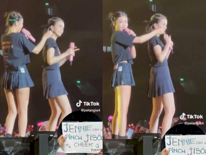 Jennie BLACKPINK Cubit Pipi Jisoo Demi Penonton di Konser Jakarta: Si Paling Perhatian