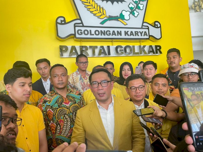 Meski Elektabilitasnya Tinggi, Ridwan Kamil Tetap Dukung Airlangga Jadi Capres 2024 