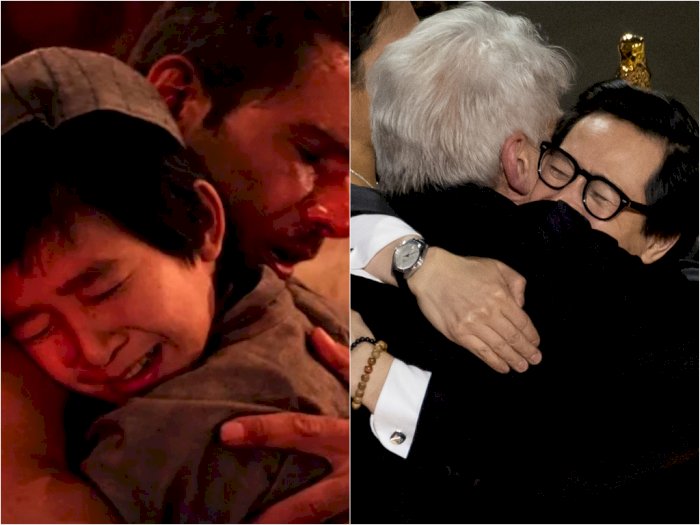 Momen Pelukan Ke Huy Quan dan Harrison Ford di Oscar 2023, Reuni setelah 38 Tahun