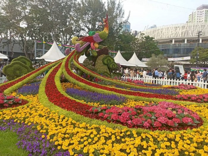 Indahnya Pameran Bunga di Hong Kong, Bikin Mata Gak Mau Kedip!