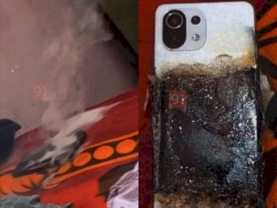 Ngeri, Xiaomi 11 Lite NE 5G Tiba-tiba Terbakar di Atas Kasur: Gosong dan Berasap!