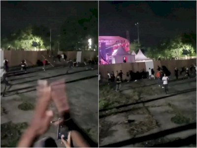 Viral Penonton Tendang Pagar Pembatas Konser Slank di Kendari, Netizen Mengecam