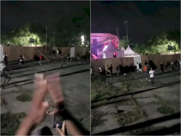Viral Penonton Tendang Pagar Pembatas Konser Slank di Kendari, Netizen Mengecam