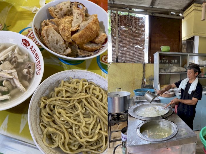 Cobain Mie Ayam Acing, Bakmi Ayam Kampung Legendaris di Jakarta: Halal, Gak Pelit Topping!