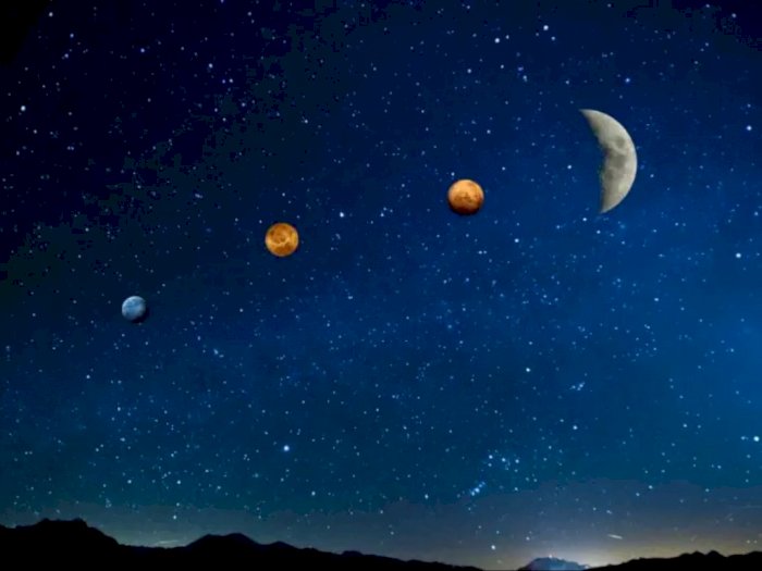 Fenomena Langit saat Bulan Ramadhan, 5 Planet Sejajar Lurus, Kok Bisa?