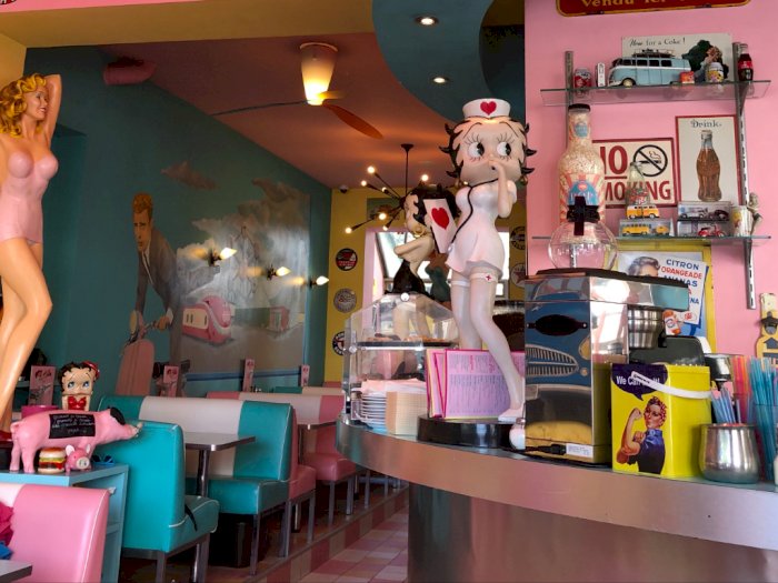 Rekomendasi Diner ala Amerika di Ixelles, Pecinta Vintage Bakal Puas Foto di Tiap Pojokan!